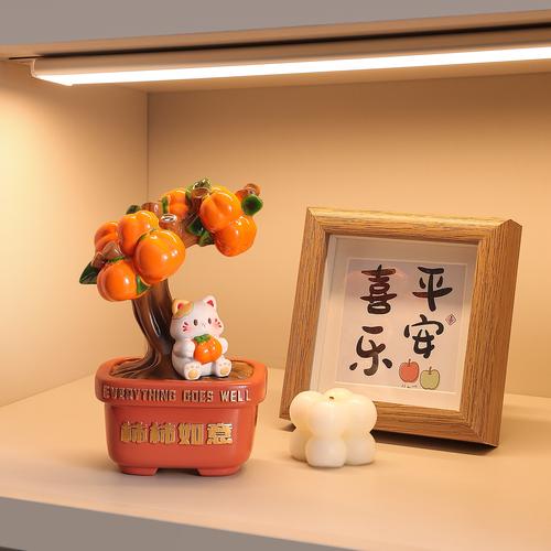 柿柿如意招财猫 萌趣与好运兼具的家居装饰好物